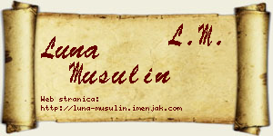 Luna Musulin vizit kartica